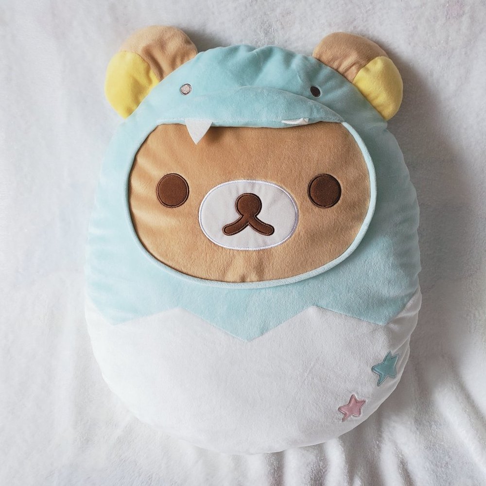 Rilakkuma - Pretend Dinosaur Egg Cushion - Rilakkuma